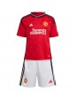 Manchester United Antony #21 Domácí dres pro děti 2023-24 Krátký Rukáv (+ trenýrky)